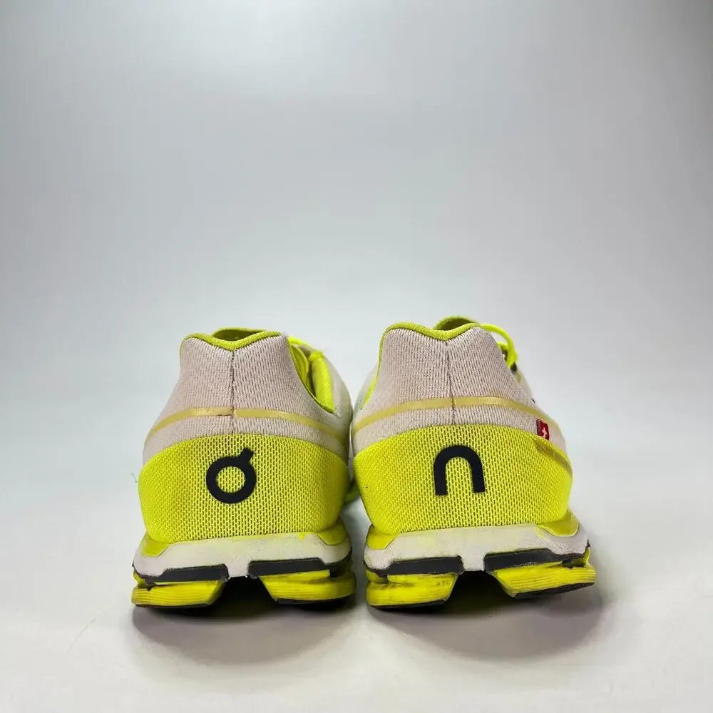On Running Cloudflash Neon White Ultra Lightweight Road Racing Shoes Womens Sz 7